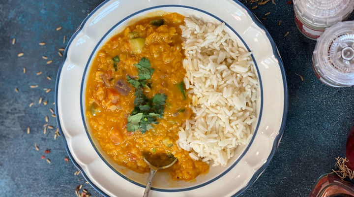 Red lentil dahl recipe