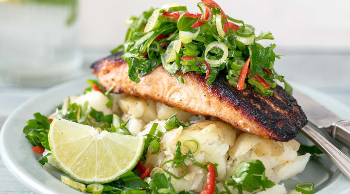 Spicy salmon recipe