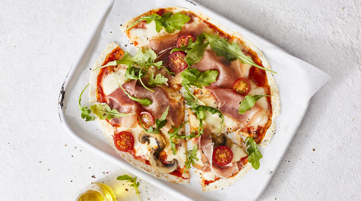 Tortilla pizza wrap recipe