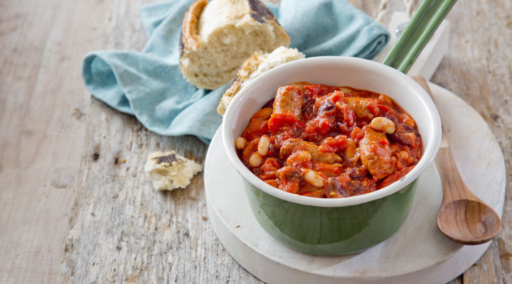 Vegan sausage stew recipe