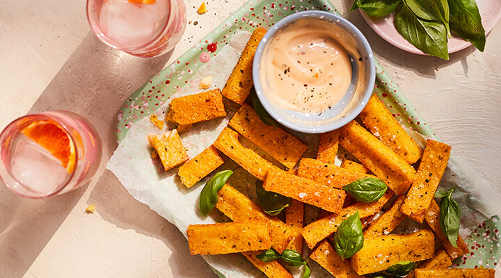Polenta chips recipe