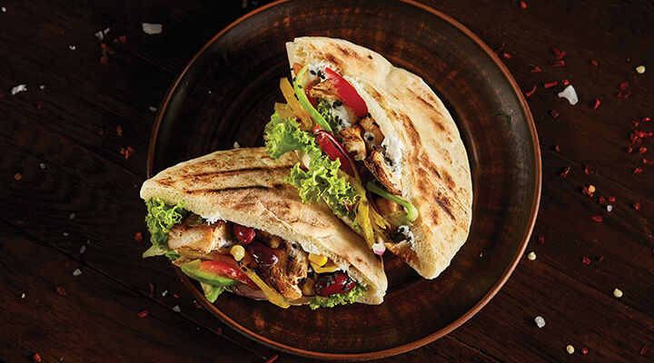 Chicken teriyaki pittas recipe