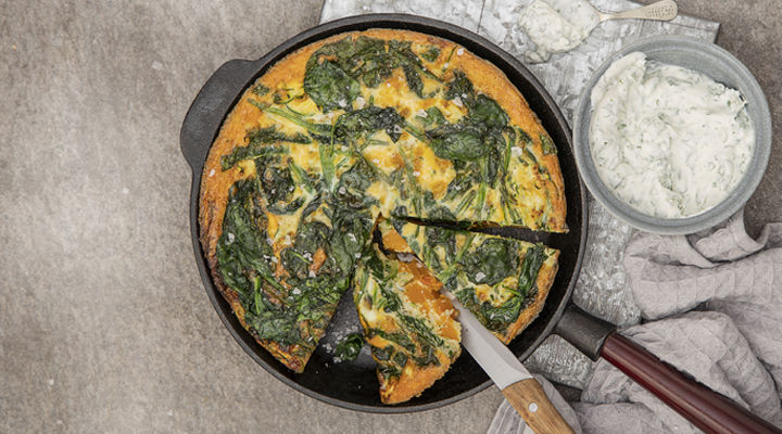 Courgette frittata