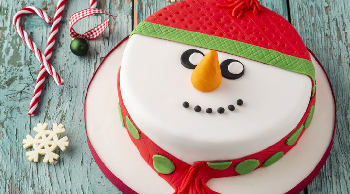 Snowman cake