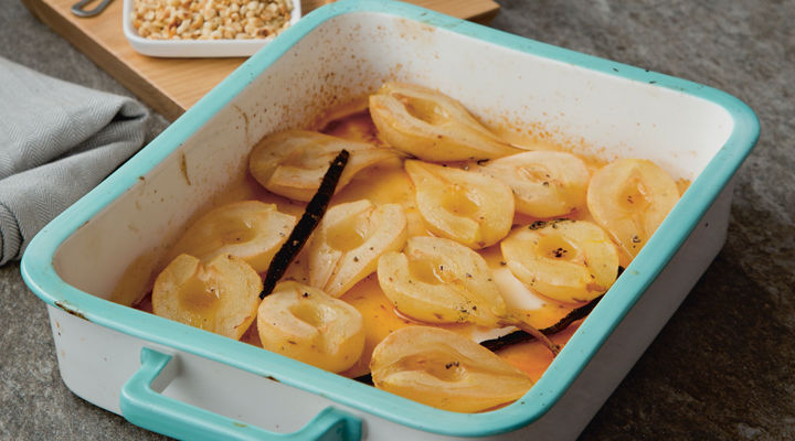 Baked pears
