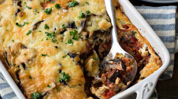 Aubergine bake recipe