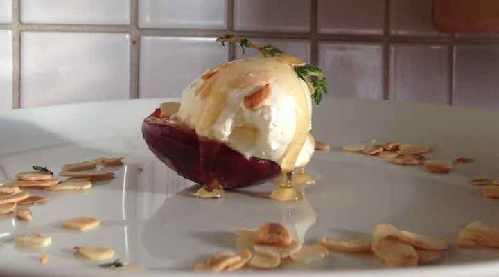 Carmelised peaches recipe