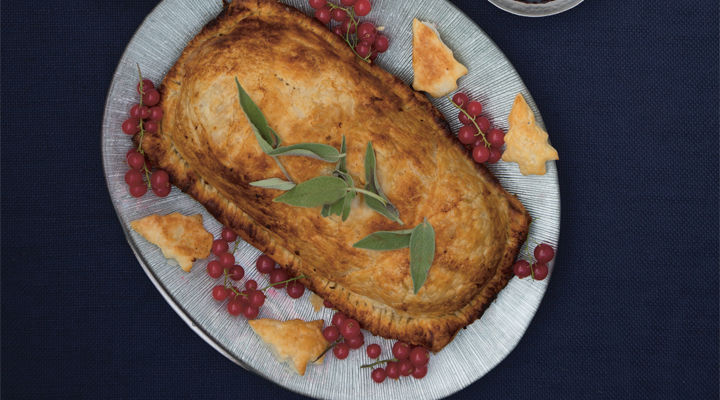 Chestnut root veg wellington