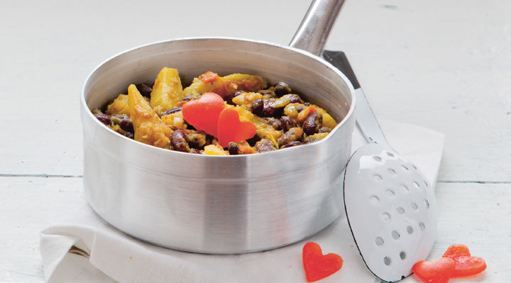 Easy one pot potato and bean curry recipe