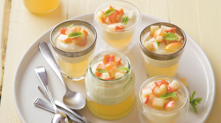 Gluten free buttermilk panna cotta