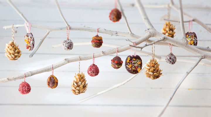 Hanging chcocolate drops