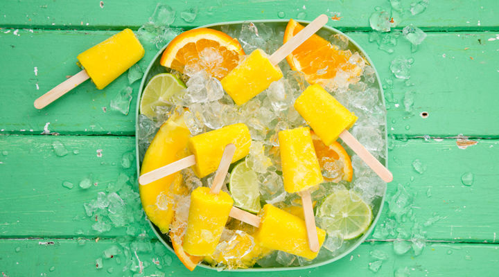 Mango turmeric ginger citrus ice pop shots recipe