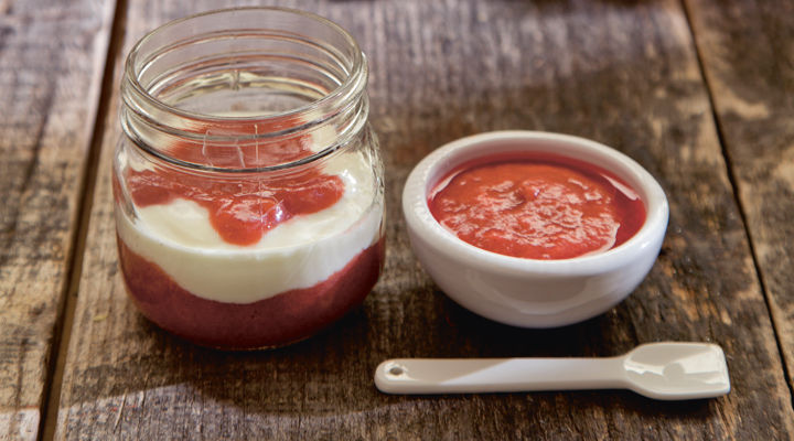 Siobhan rhubarb plum vanilla compote