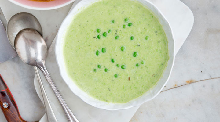 Soup pea mint