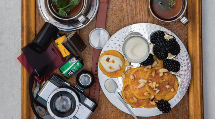 Spiced pumpkin placki