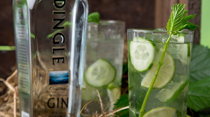 Dingle gin mojito cocktail