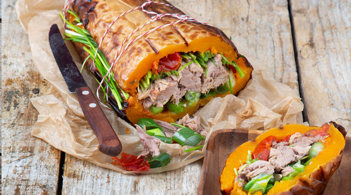 SuperValu Clare Anne O'Keefe Stuffed Butternut Squash SuperValu Clare Anne O'Keefe Stuffed Butternut Squash