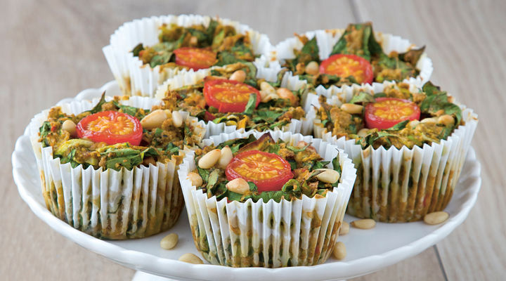 SuperValu The Happy Pear Easy Veg Sformata with Sun-dried tomato Pesto and Pine Nuts SuperValu TheHappyPear Christmas sformata