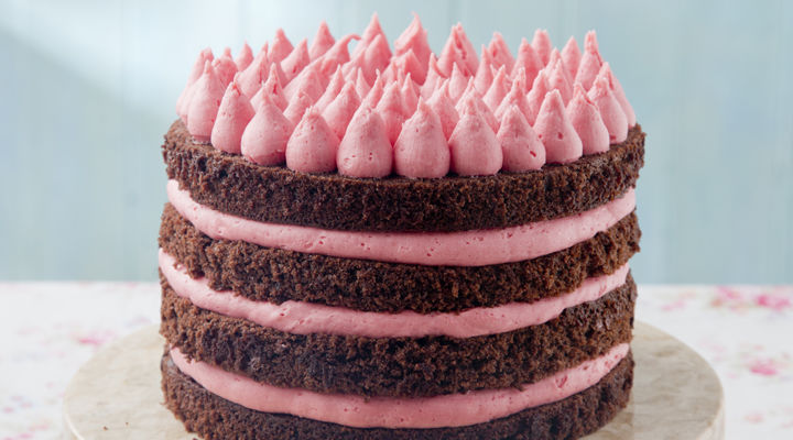 Choc raspberry cake