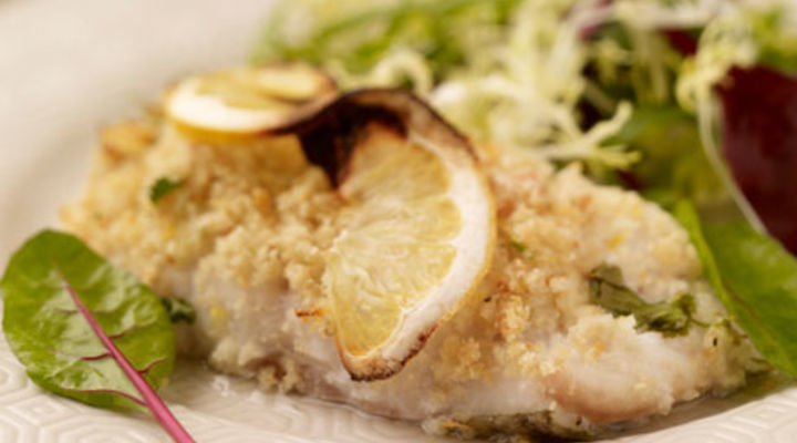 Baked Cod with Lemon & Herb Crust