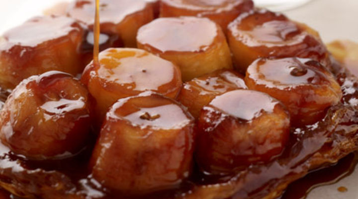Caramelised Banana and Dark Rum Tart Tatin