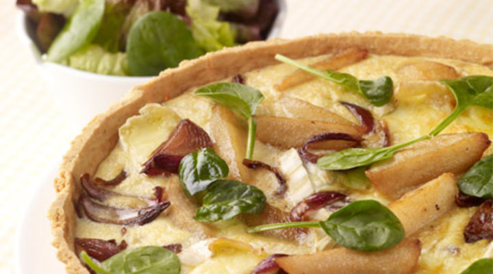 Caramelised Pear and Brie Tart