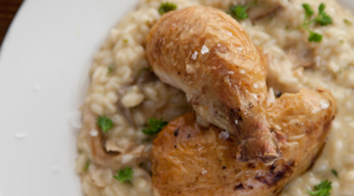 Chicken And Wild Mushroom Risotto