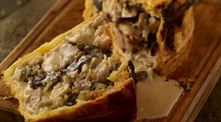 Creamy Chicken and Black Pudding Pie