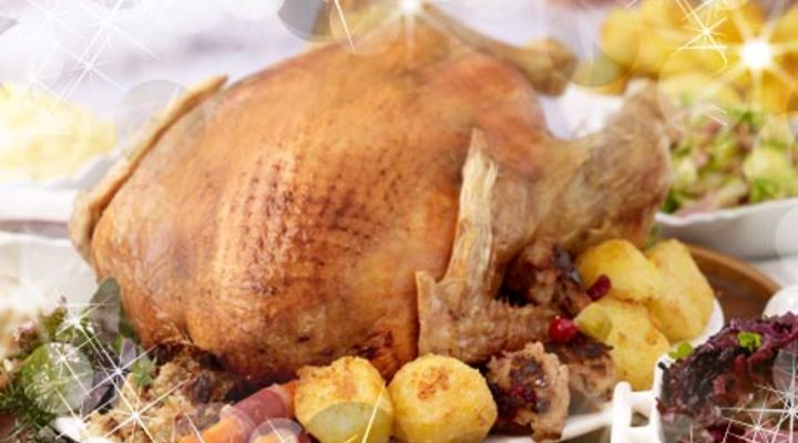 Christmas Turkey with Almond and Sage Stuffing