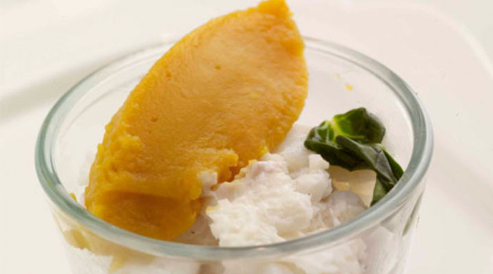 Cod with Spinach and Sweet Potato Pie