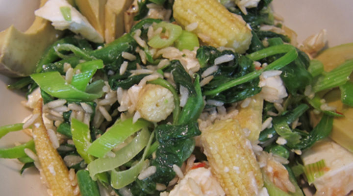 Green Bean & Avocado Brown Rice Salad