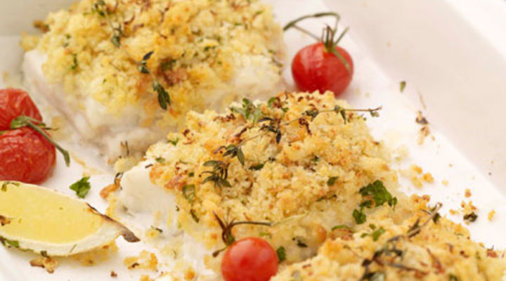 Herb Crusted Hake with Lemon Butter
