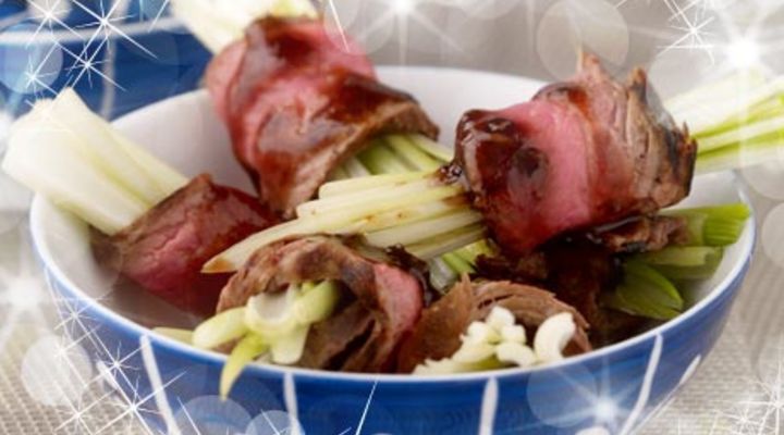 Hoisin Beef and Scallion Roll
