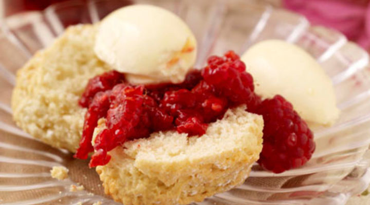 Homemade Scones & Raspberry Compote