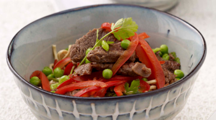 Beef & Vegetables with Noodles