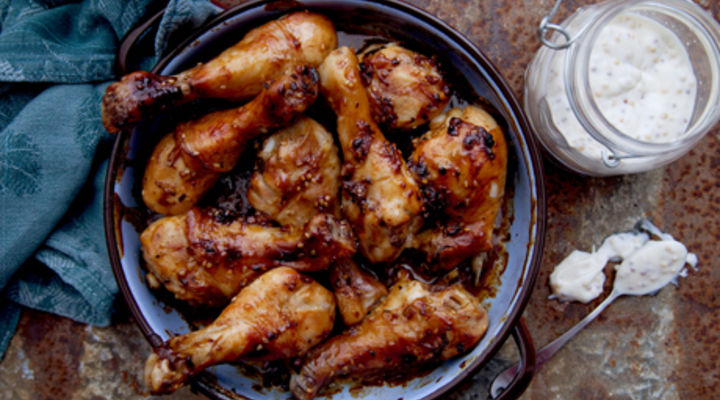 Curried Sticky Chicken