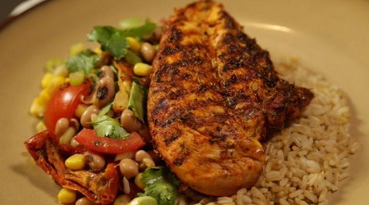 Tuesday 27th Jan - Cajun Grilled Chicken and Black Eyed Peas