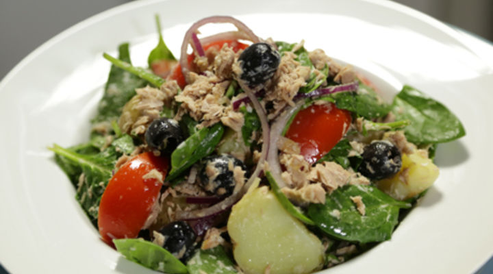 Friday Jan 16th - Tuna and Tomato Spinach Salad
