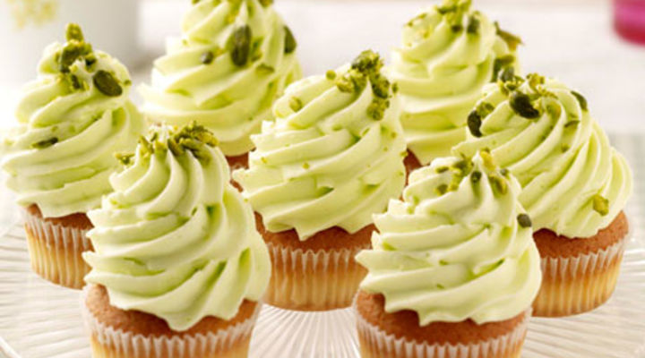 Pistachio Cup Cakes