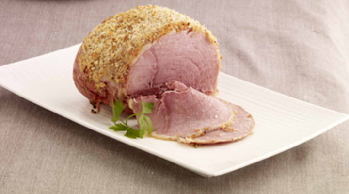 Whole Baked Ham with a Herb crust and Colcannon