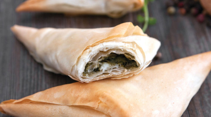 Feta and Spinach Filo Cases