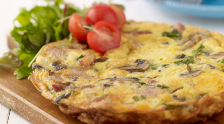 Ham and Mushroom Frittata