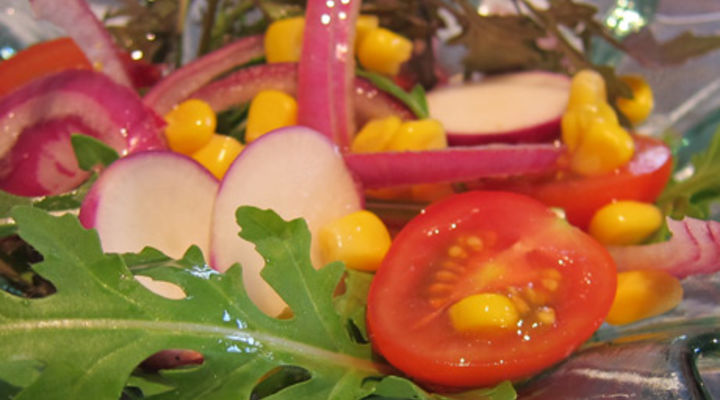 Cherry Tomato, Radish & Corn Salad
