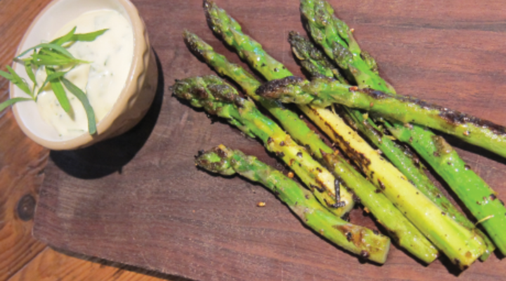 Grilled Asparagus with Tarragon Mayonnaise