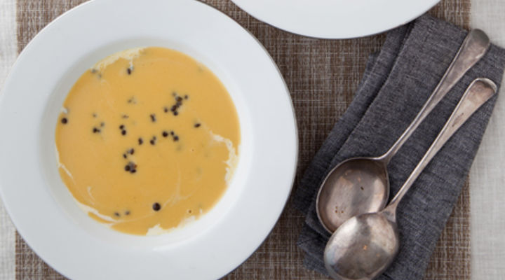 Red Curry Lentil & Sweet Potato Soup