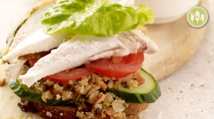 Roast Chicken and Stuffing Sandwich