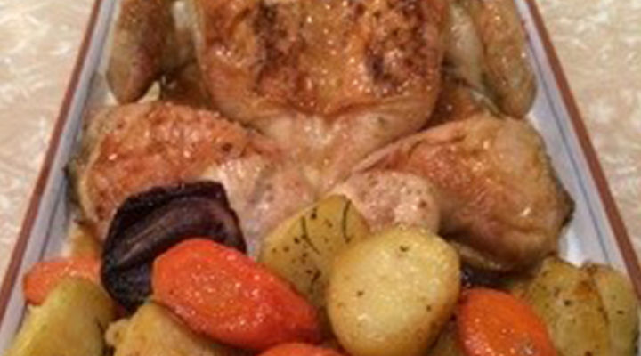 Roast Chicken with Roasted Vegetables (Day 1)