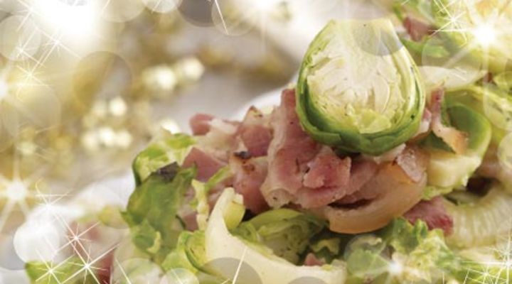 Shredded Sprouts with Streaky Bacon