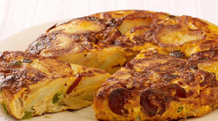 Spanish Omelette with Chorizo