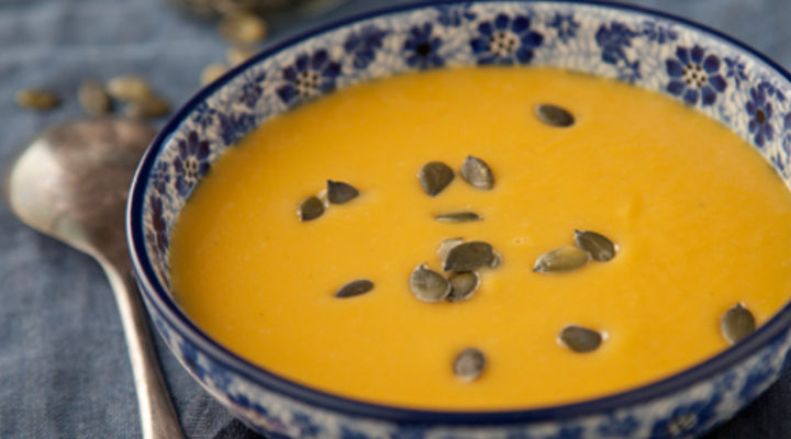Pumpkin Soup with Chilli Pumpkin Seeds